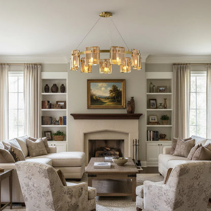 Circular Corlota Glass Chandelier