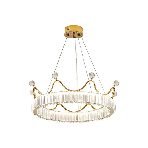Crown Crystal Round Crystal Chandelier - Nuvé