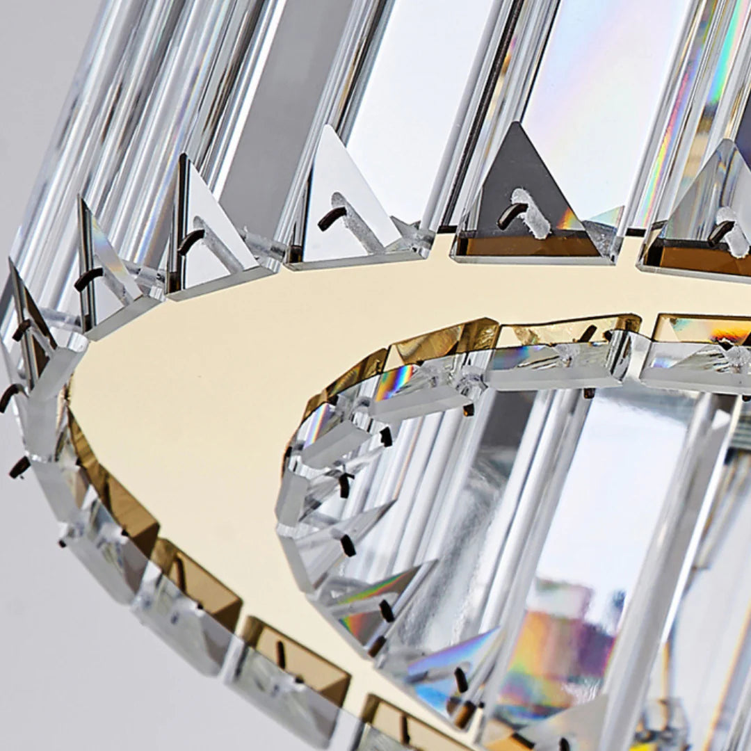 Crown Crystal Round Crystal Chandelier - Nuvé