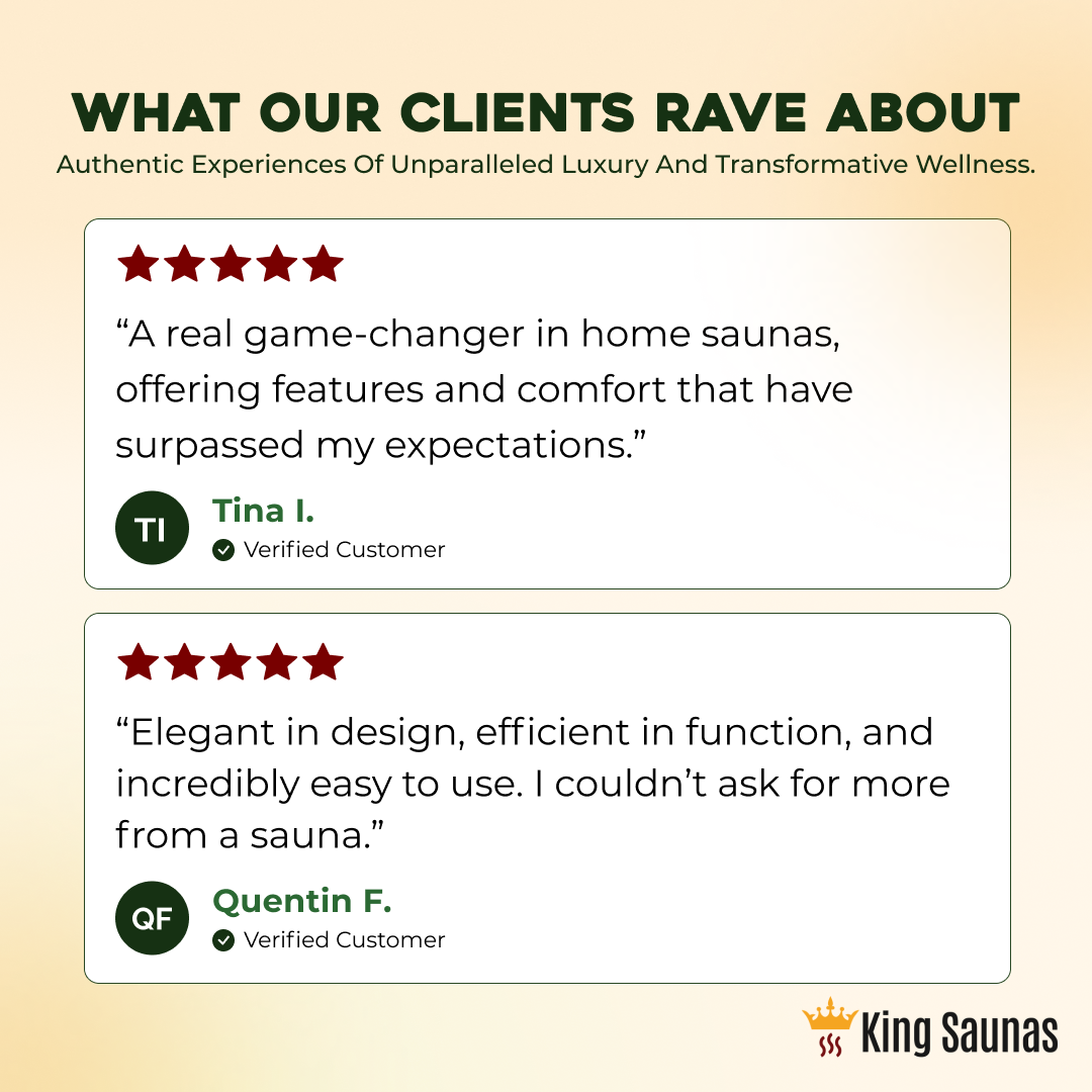 The Crown 2-Person Luxury Full Spectrum Infrared Sauna with Smart WiFi App Control - Nuvé