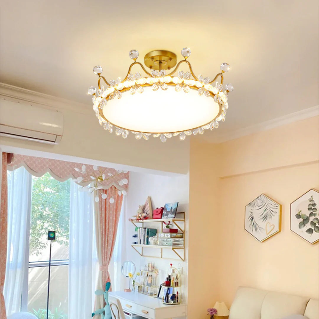 Crystal Crown Simple Ceiling Light - Nuvé