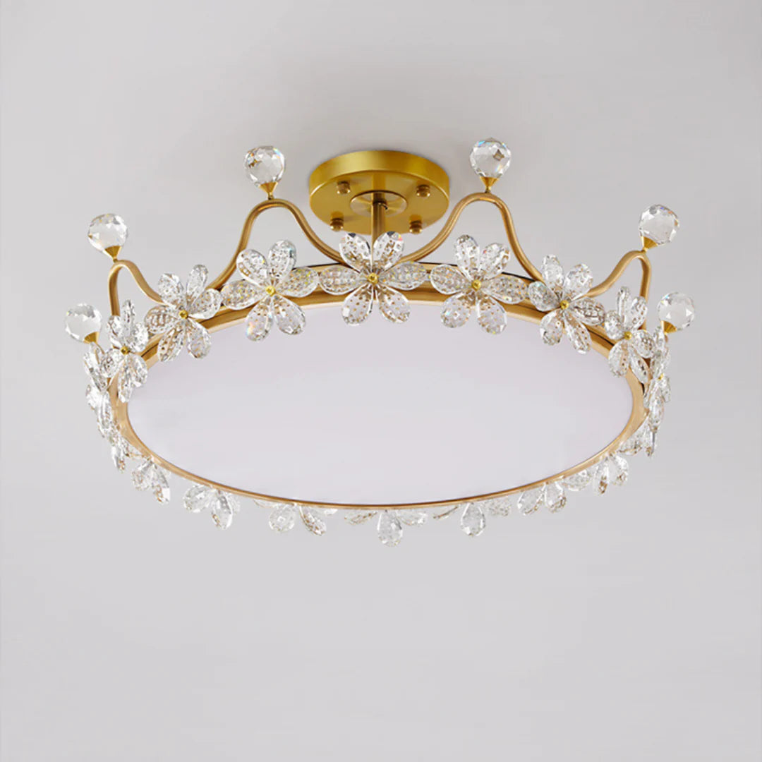 Crystal Crown Simple Ceiling Light - Nuvé