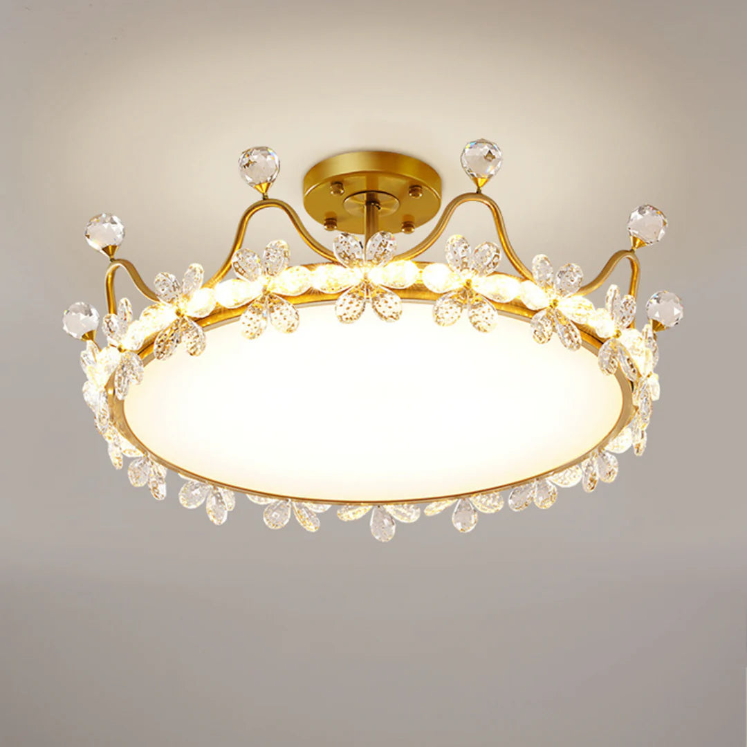 Crystal Crown Simple Ceiling Light - Nuvé