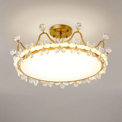 Crystal Crown Simple Ceiling Light - Nuvé