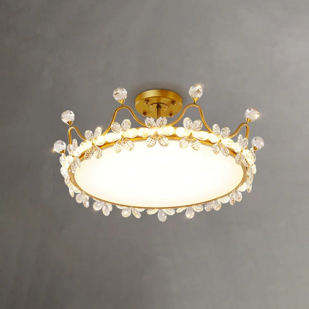 Crystal Crown Simple Ceiling Light - Nuvé