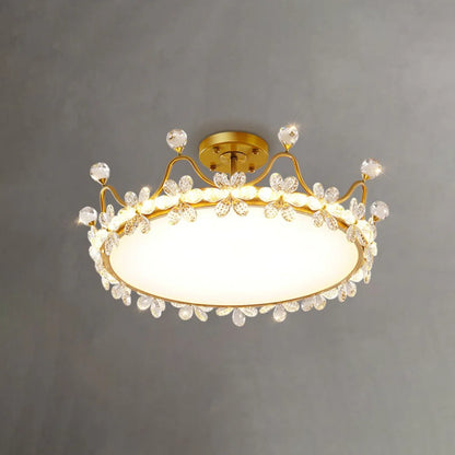 Crystal Crown Simple Ceiling Light - Nuvé