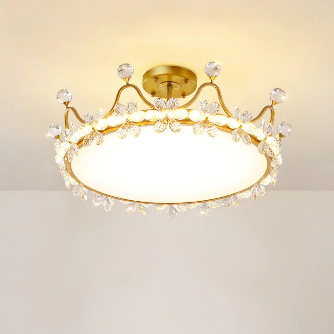 Crystal Crown Simple Ceiling Light - Nuvé