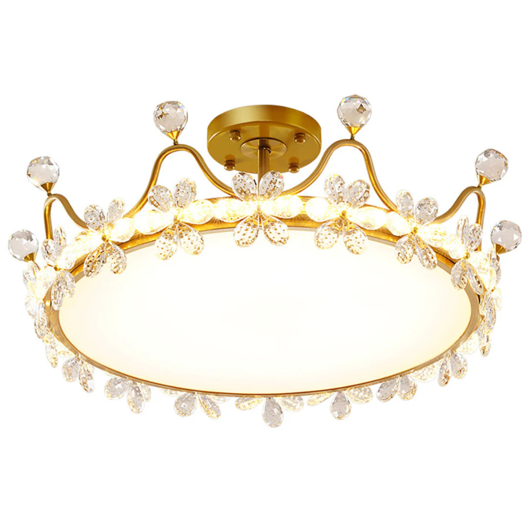 Crystal Crown Simple Ceiling Light - Nuvé