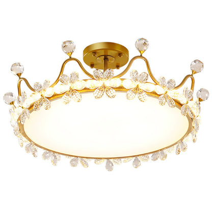 Crystal Crown Simple Ceiling Light - Nuvé