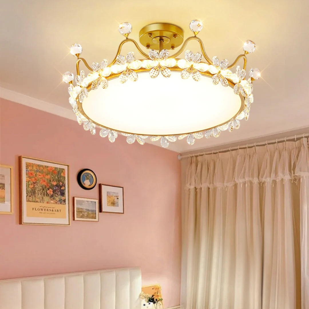 Crystal Crown Simple Ceiling Light - Nuvé