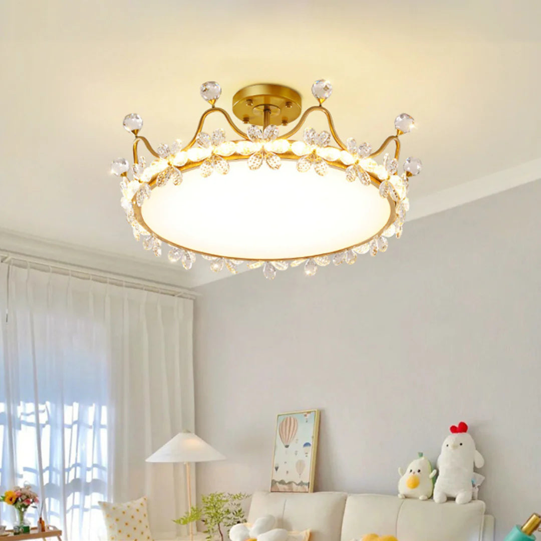 Crystal Crown Simple Ceiling Light - Nuvé