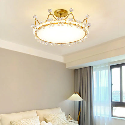 Crystal Crown Simple Ceiling Light - Nuvé