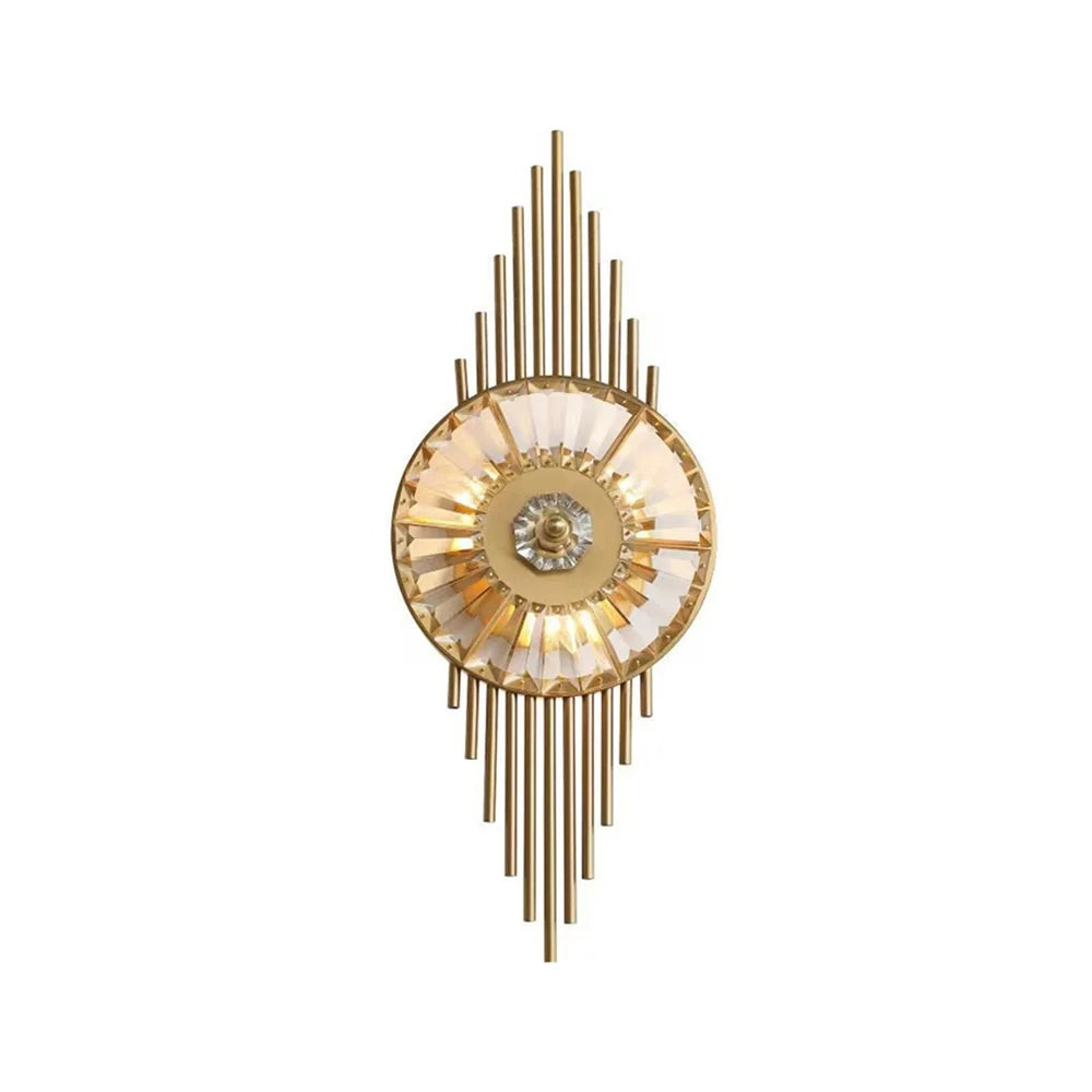 Crystal Gear Gold Wall Light - Nuvé