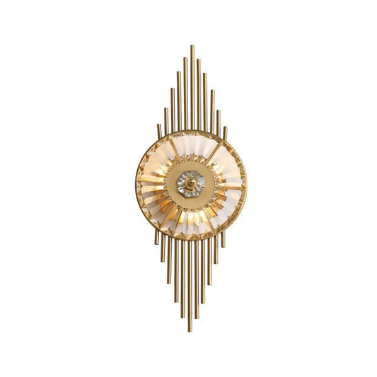 Crystal Gear Gold Wall Light - Nuvé
