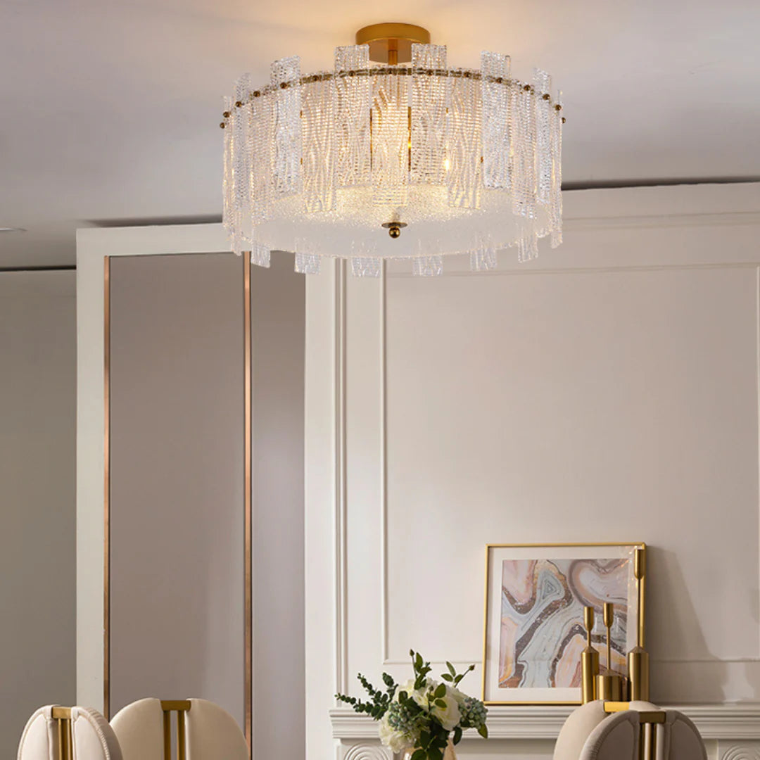 Crystal Gold Ceiling Lamp - Nuvé