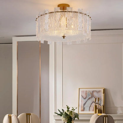 Crystal Gold Ceiling Lamp - Nuvé