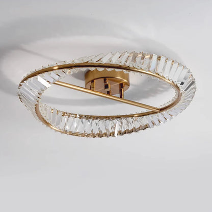Wave Circular Crystal Ceiling Lamp - Nuvé