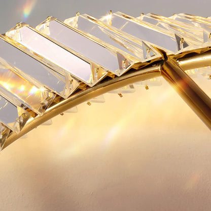 Wave Circular Crystal Ceiling Lamp - Nuvé