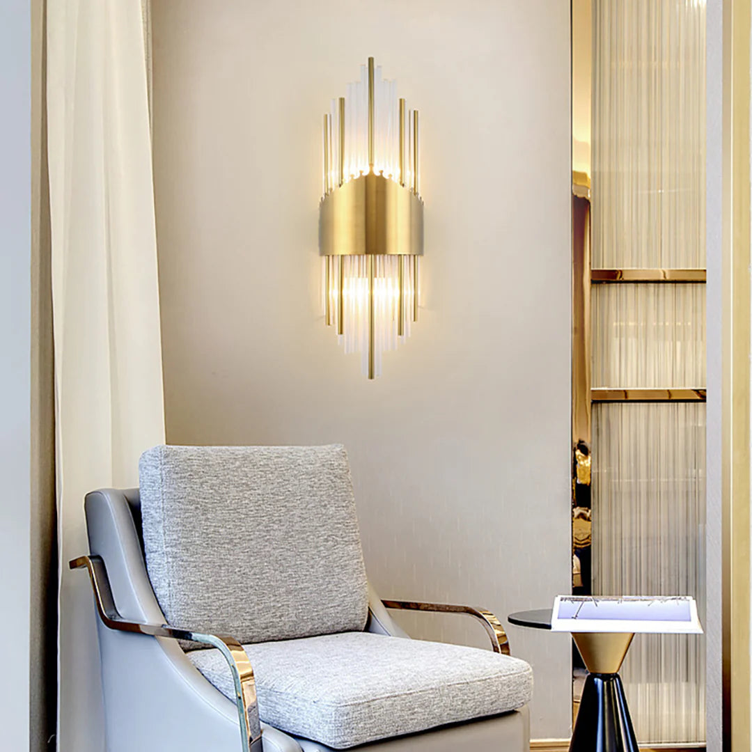 Crystal Rod Wall Sconce - Nuvé
