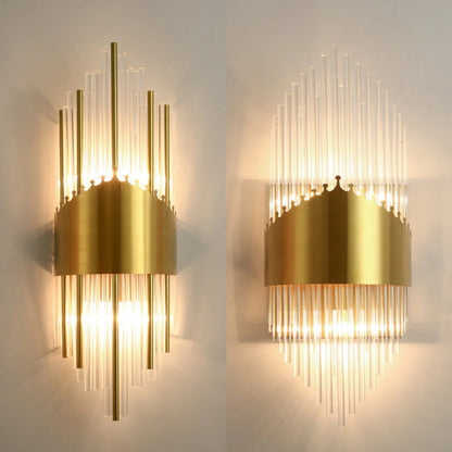 Crystal Rod Wall Sconce - Nuvé