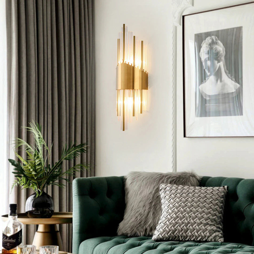 Crystal Rod Wall Sconce - Nuvé