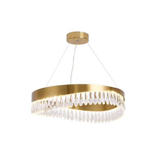 Golden Ring Crystal Light Luxury Chandelier - Nuvé