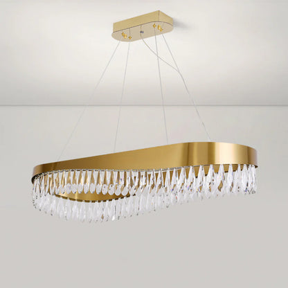 Golden Ring Crystal Light Luxury Chandelier - Nuvé