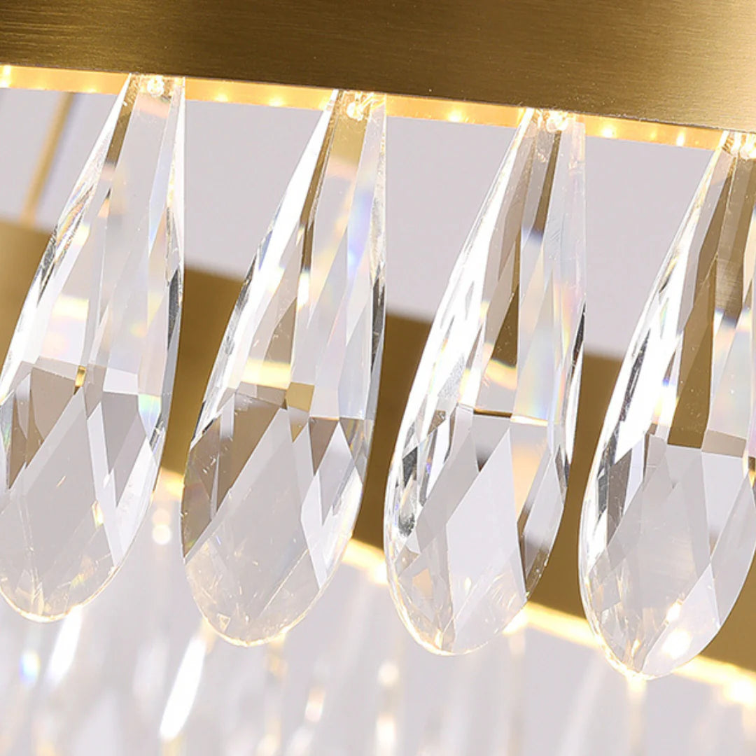 Golden Ring Crystal Light Luxury Chandelier - Nuvé