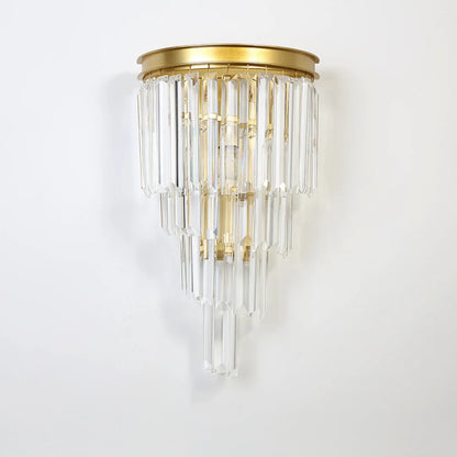 Crystal Tiered Tapered Wall Light - Nuvé