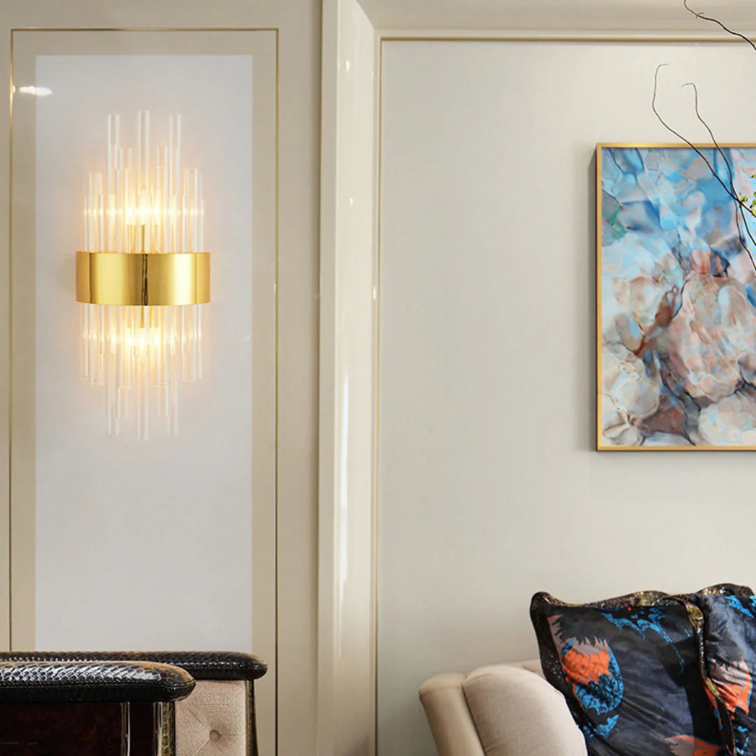 Crystal Tube Modern Wall Lamp - Nuvé