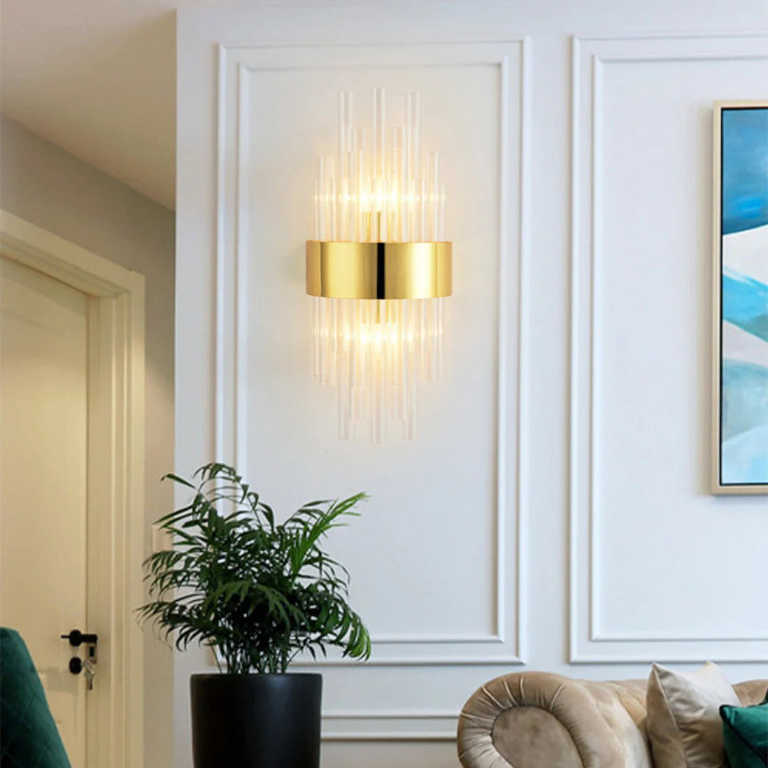 Crystal Tube Modern Wall Lamp - Nuvé
