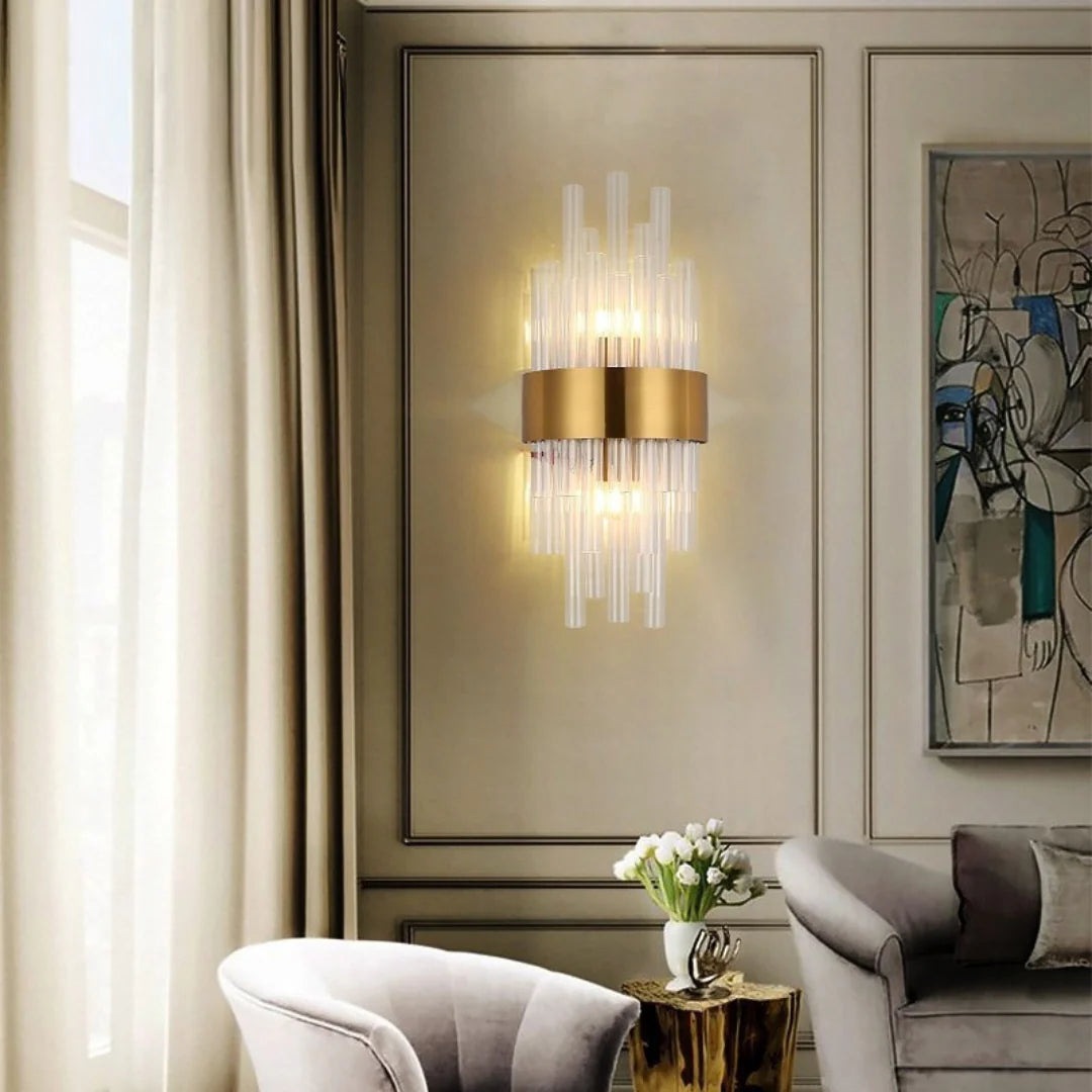 Crystal Tube Modern Wall Lamp - Nuvé