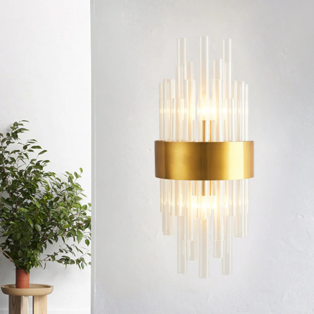 Crystal Tube Modern Wall Lamp - Nuvé