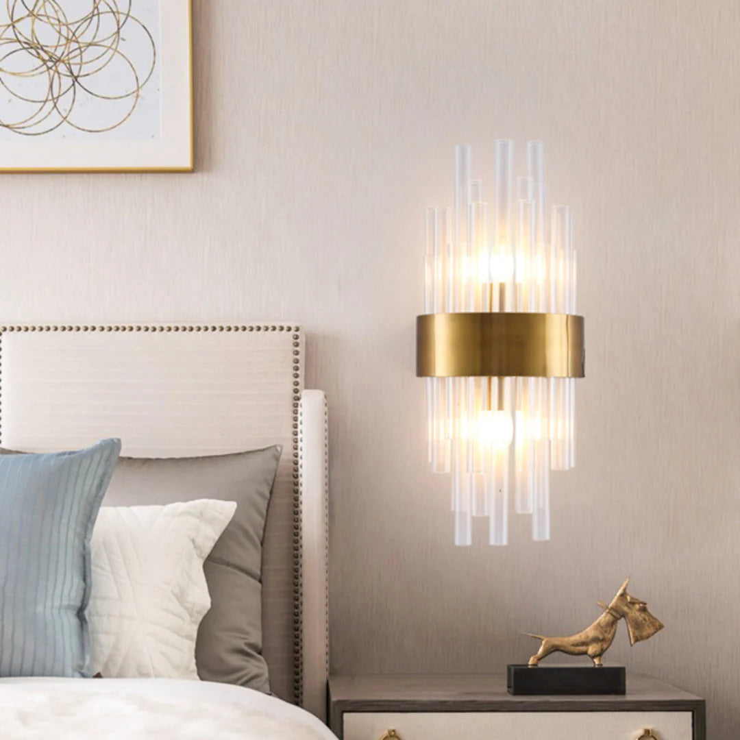 Crystal Tube Modern Wall Lamp - Nuvé