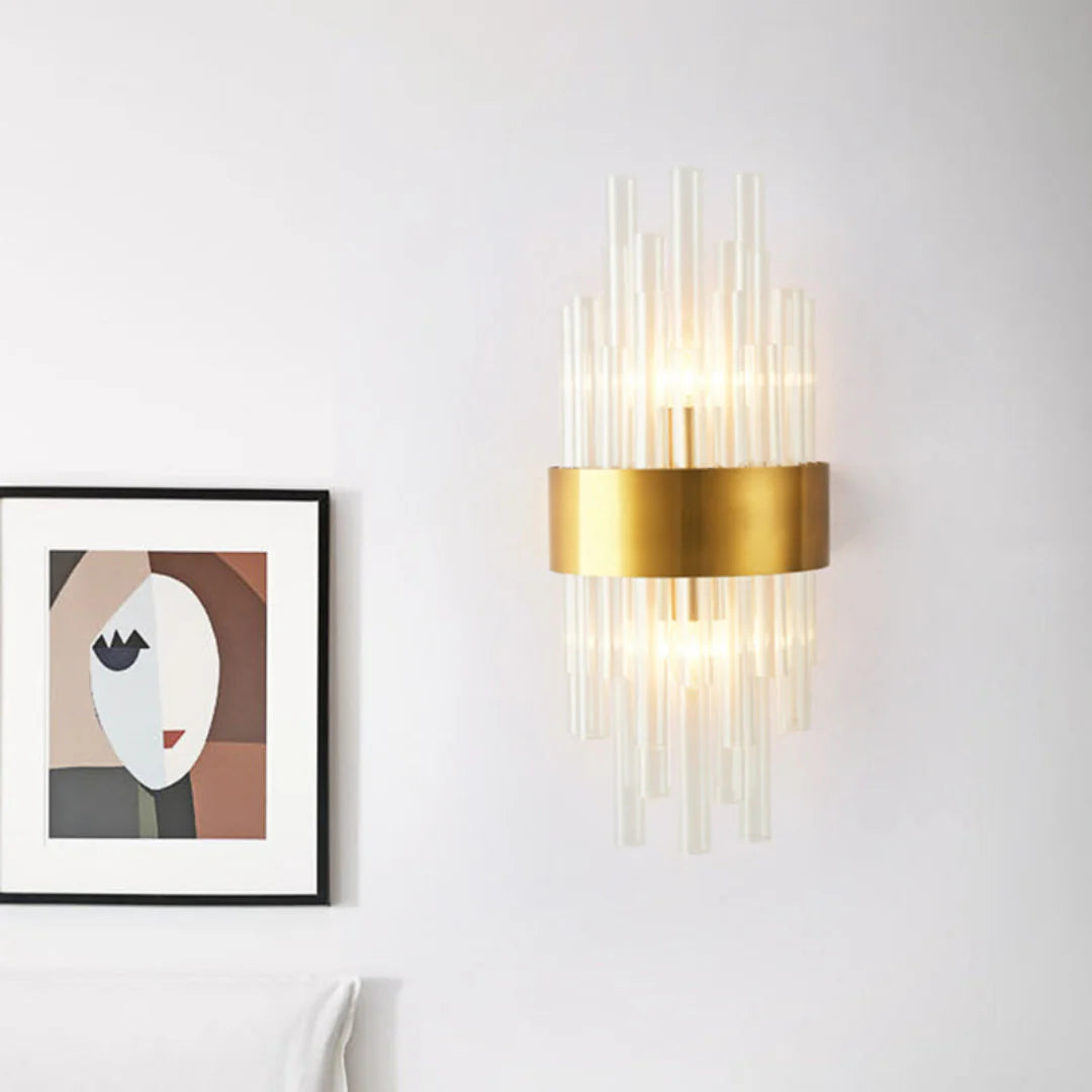 Crystal Tube Modern Wall Lamp - Nuvé