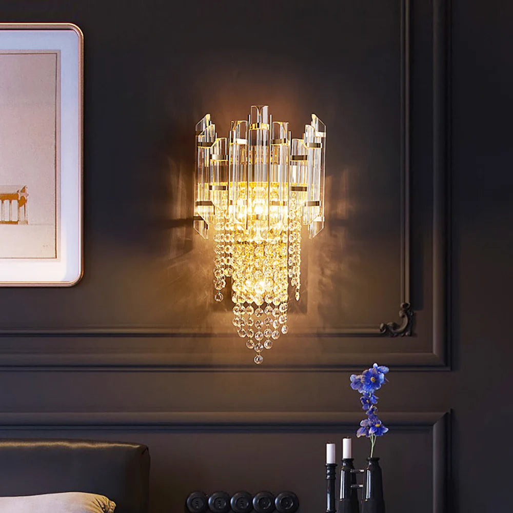 Crystal Tiered Luxury Wall Lamp - Nuvé