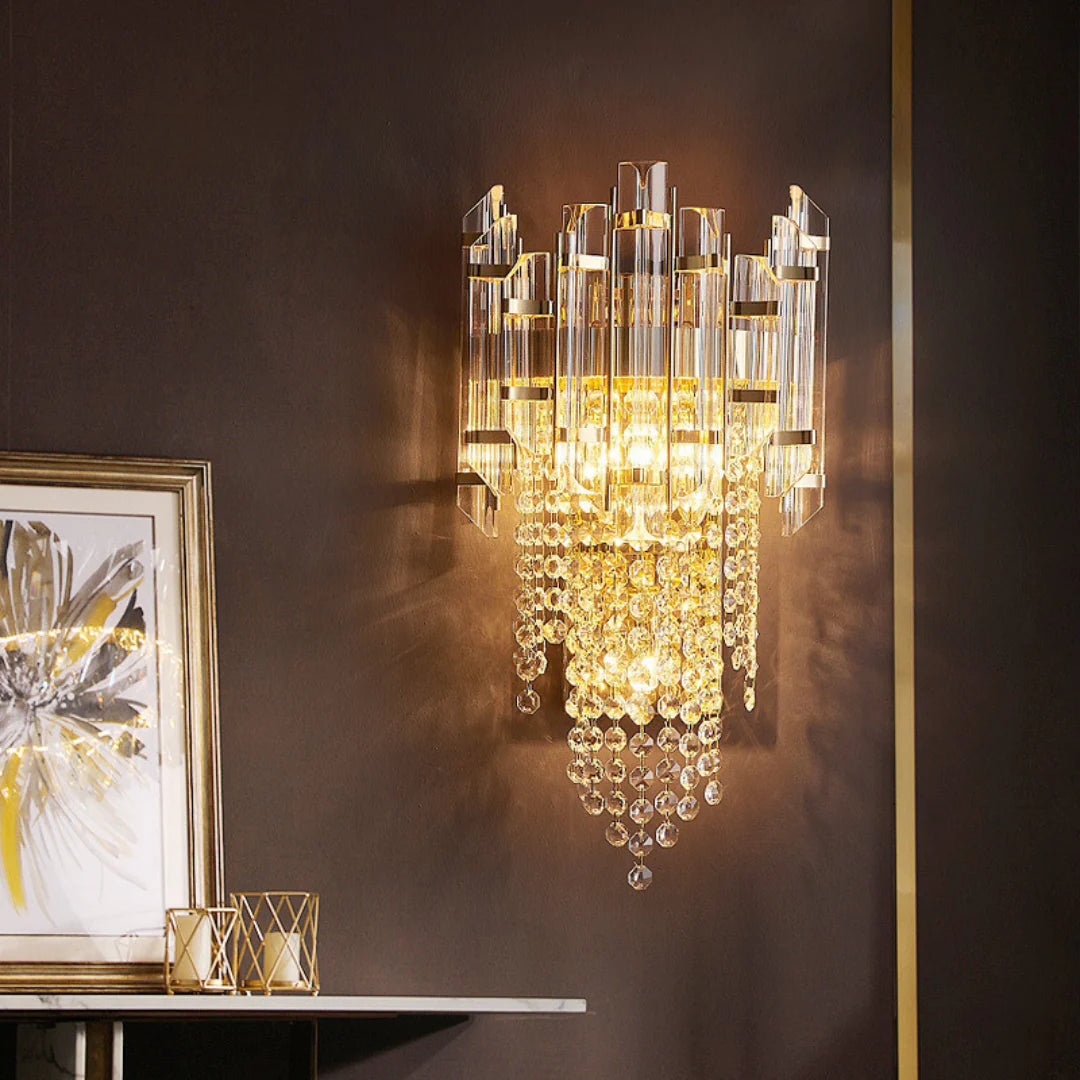 Crystal Tiered Luxury Wall Lamp - Nuvé