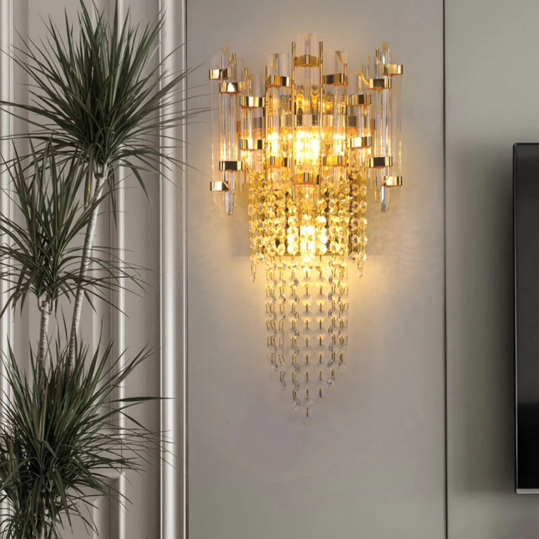 Crystal Tiered Luxury Wall Lamp - Nuvé