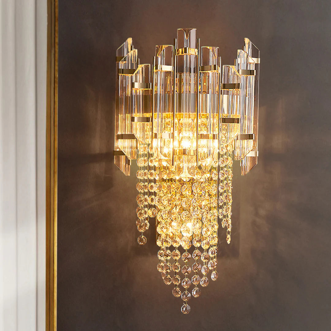 Crystal Tiered Luxury Wall Lamp - Nuvé