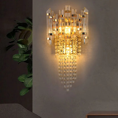 Crystal Tiered Luxury Wall Lamp - Nuvé