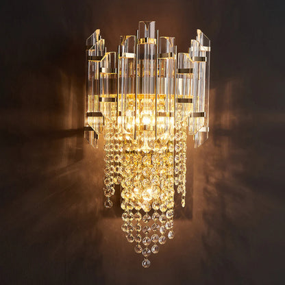 Crystal Tiered Luxury Wall Lamp - Nuvé