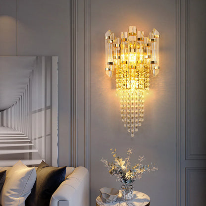 Crystal Tiered Luxury Wall Lamp - Nuvé