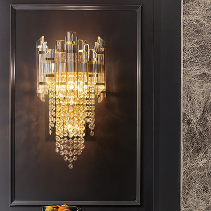 Crystal Tiered Luxury Wall Lamp - Nuvé