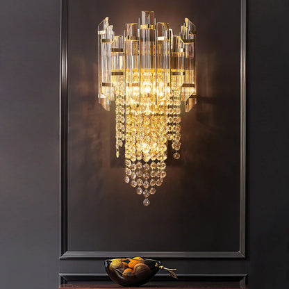 Crystal Tiered Luxury Wall Lamp - Nuvé