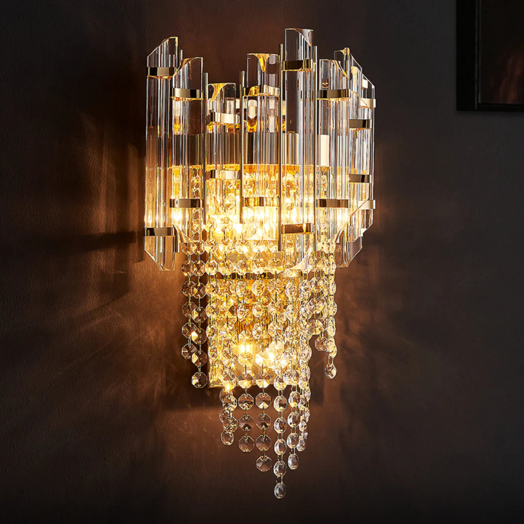 Crystal Tiered Luxury Wall Lamp - Nuvé