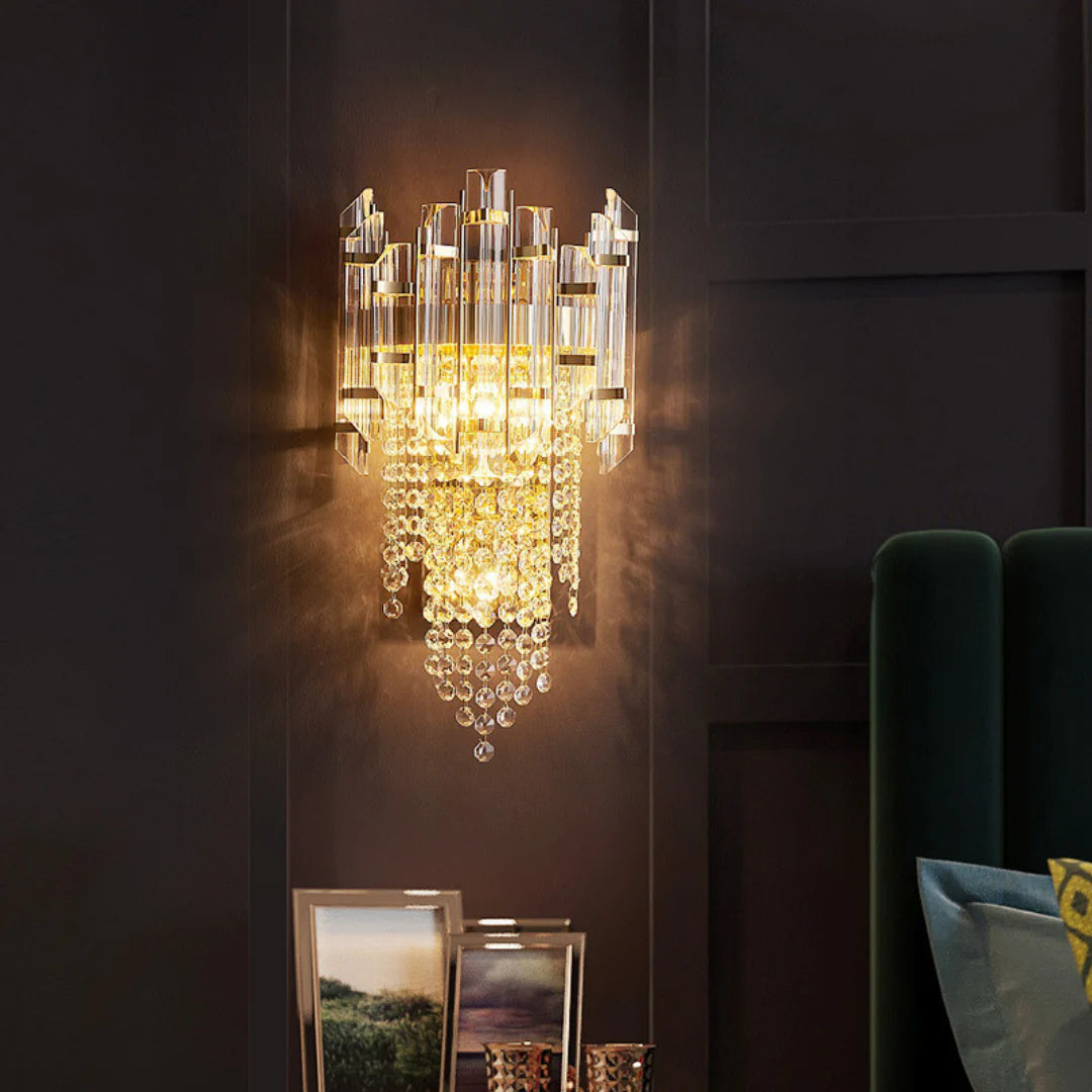 Crystal Tiered Luxury Wall Lamp - Nuvé