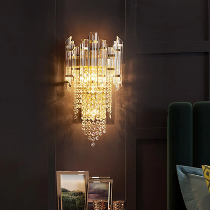 Crystal Tiered Luxury Wall Lamp - Nuvé