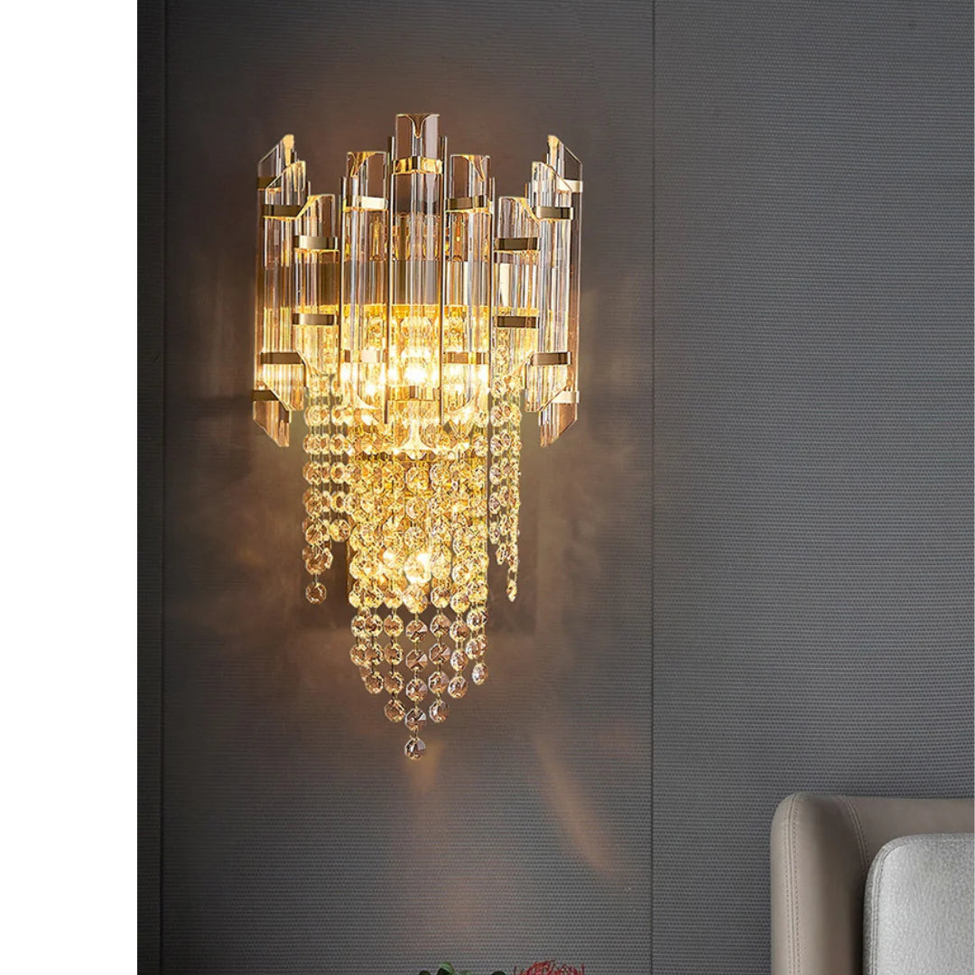 Crystal Tiered Luxury Wall Lamp - Nuvé