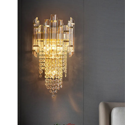 Crystal Tiered Luxury Wall Lamp - Nuvé