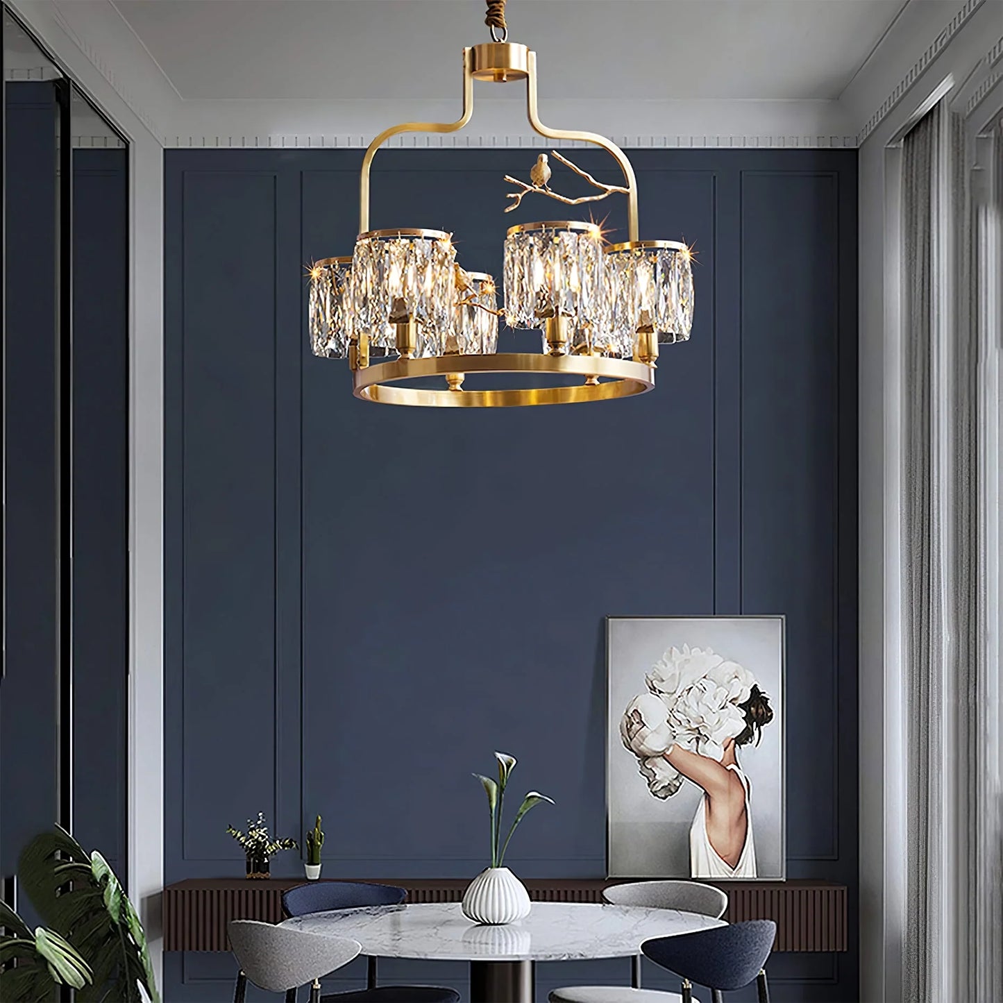 Crystal Bird Chandelier - Nuvé